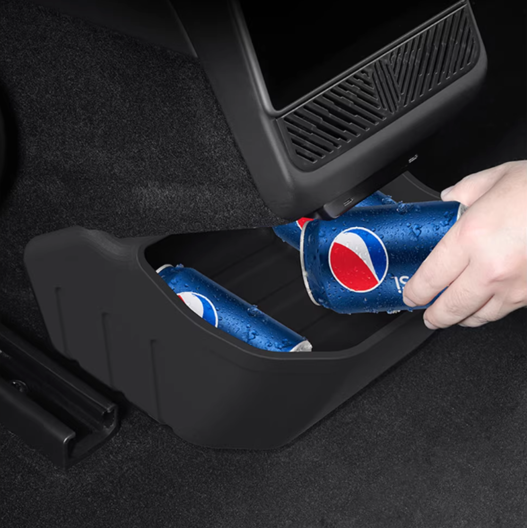 Rear Under-Vent Lower Storage Box for Tesla Model 3