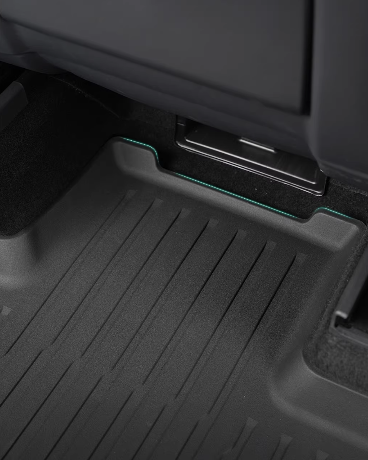 Dual Layer TPE Floor Liners with Premium Carpet Overlays for Tesla Model Y