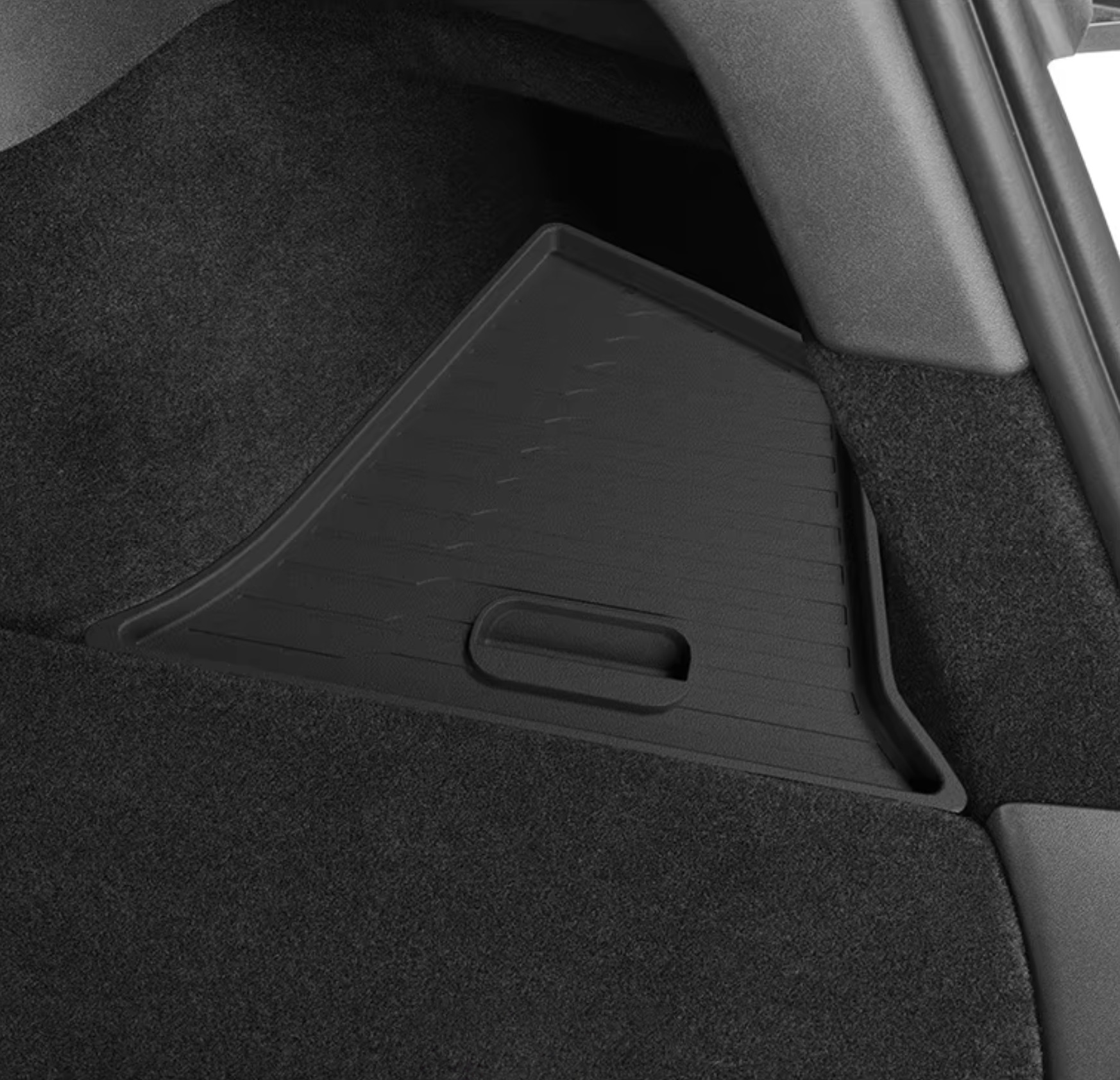 Rear Trunk Side Storage Bins with Lids for Tesla Model Y / 3 (Pair)