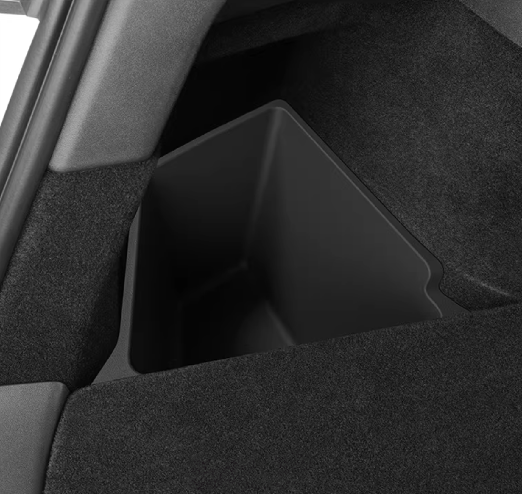 Rear Trunk Side Storage Bins with Lids for Tesla Model Y / 3 (Pair)