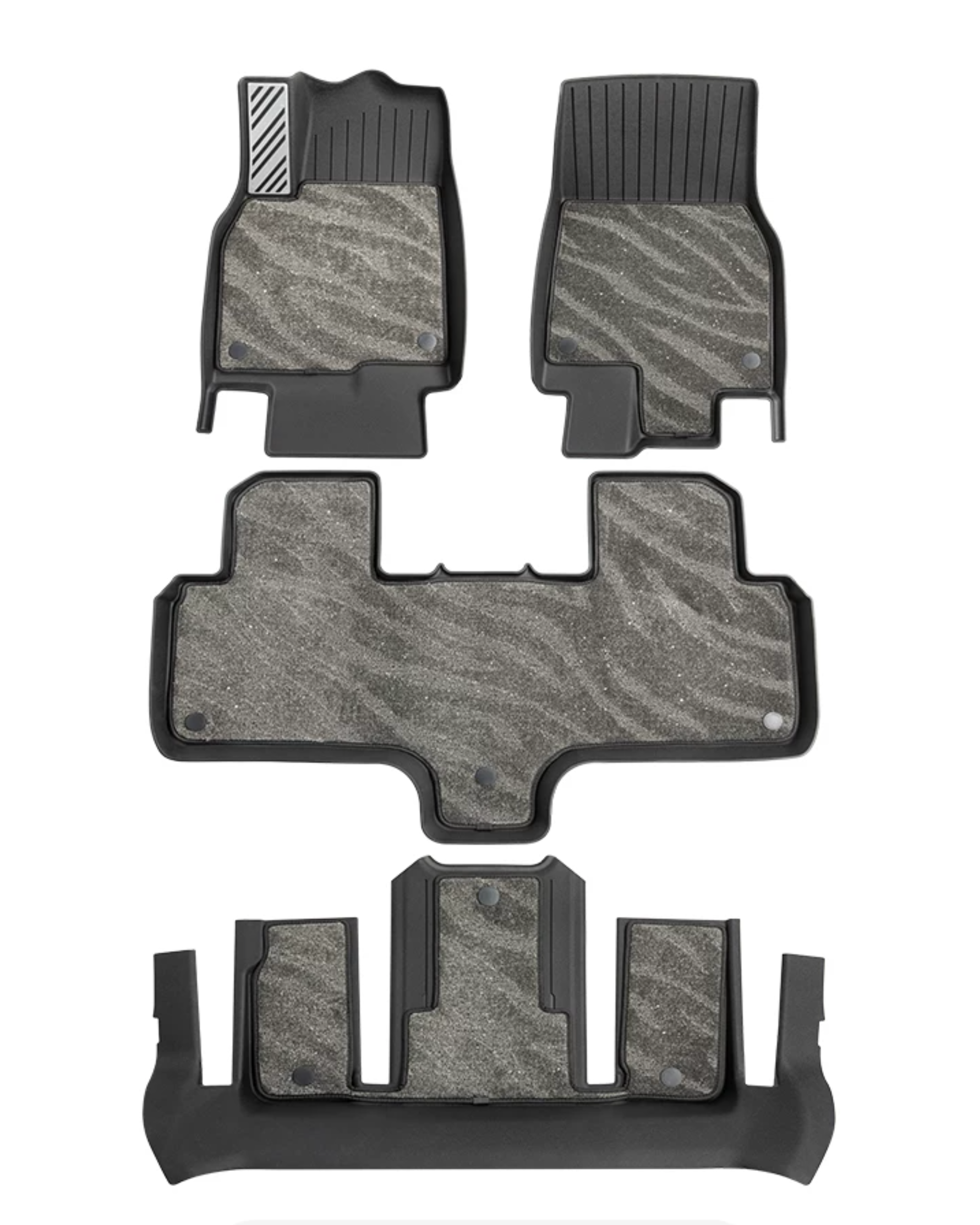 Galaxy Series Dual-Layer All-Weather Floor Liners For Tesla Model YL