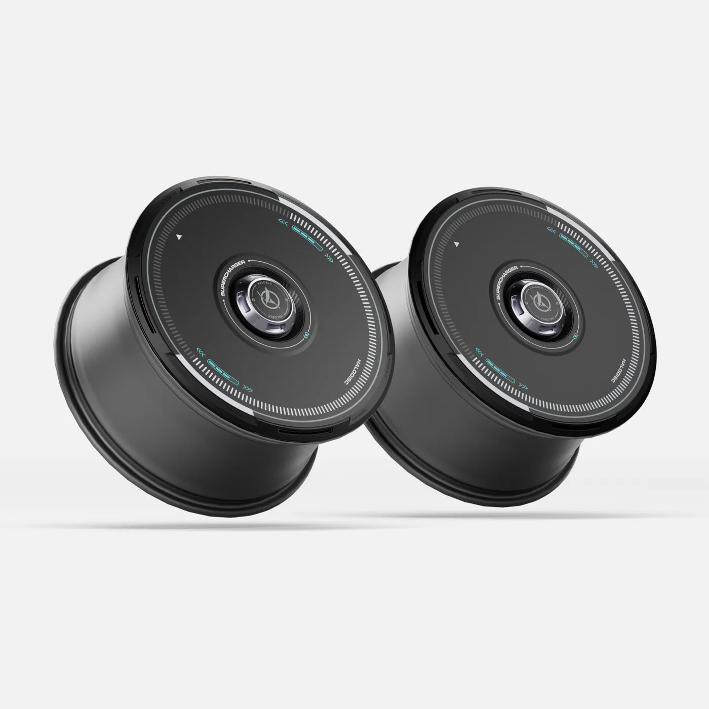 HALODISC 2 - SuperChager Black | Wheel Covers for Tesla