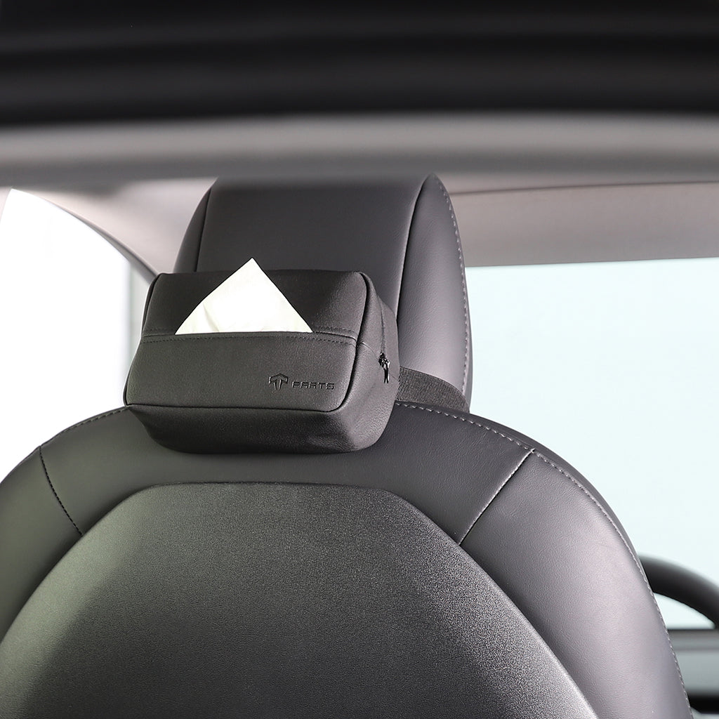 Leather Tissue Box Holder for Tesla Model 3 / Y / YL