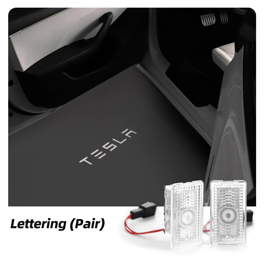 Premium OSRAM HD LED Door Projector Lights for Tesla Model 3 / Y / YL – High-Definition, Plug & Play