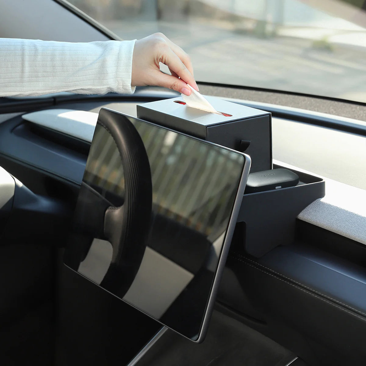 Behind Screen Dashboard Storage Tray for Model 3/ Y / YL