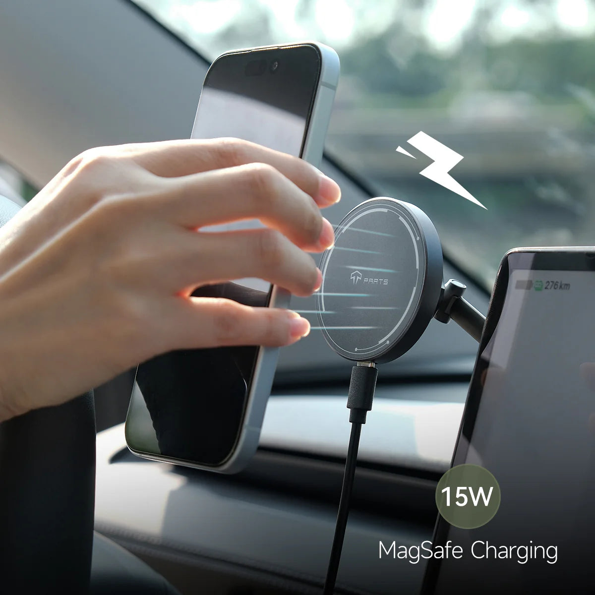 Vacuum Suction Phone Holder for Tesla