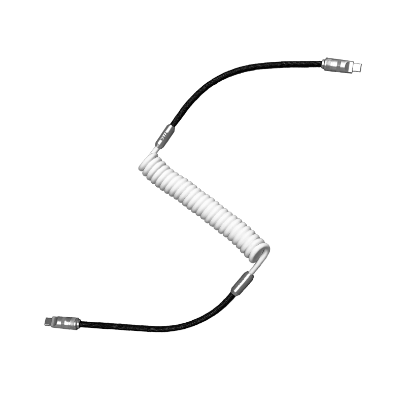 TITA  Coiled Dual Type-C Fast Charging Cable