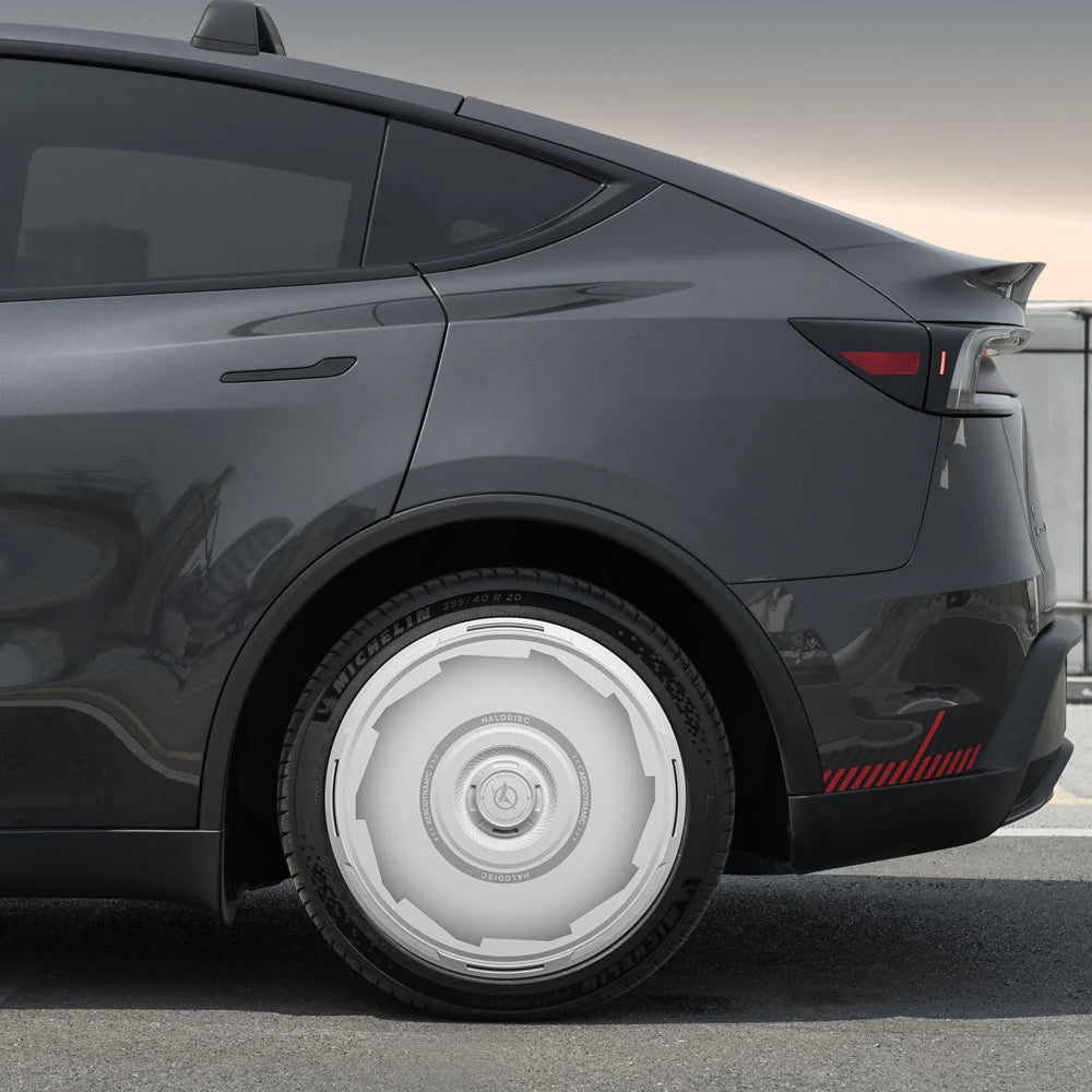 HALODISC 2 - GEAR White | Wheel Covers for Tesla