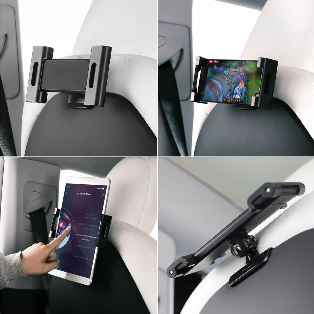 Backseat Headrest Tablet Mount For Tesla
