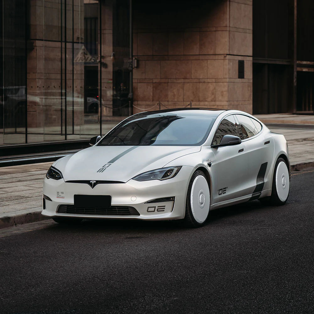 HALODISC 2 - RTP White | Wheel Covers for Tesla