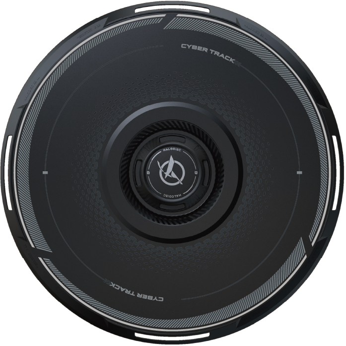 HALODISC 2 - CyberTrack Black | Wheel Covers for Tesla