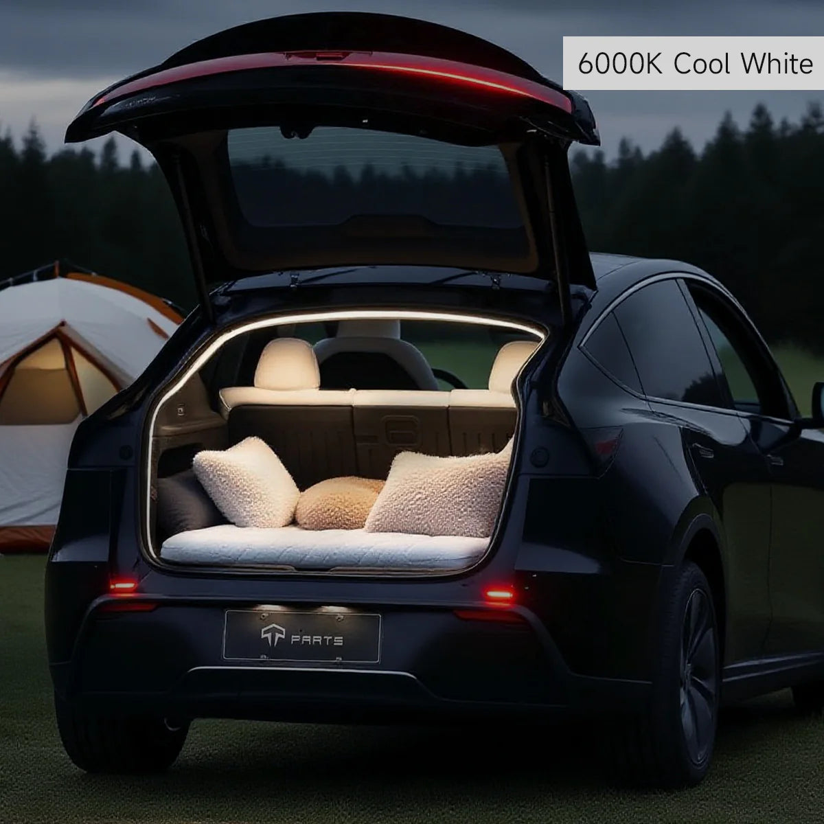 Dual-Mode Trunk LED Strip for Model Y – Warm & Cool White (3000K & 6000K)