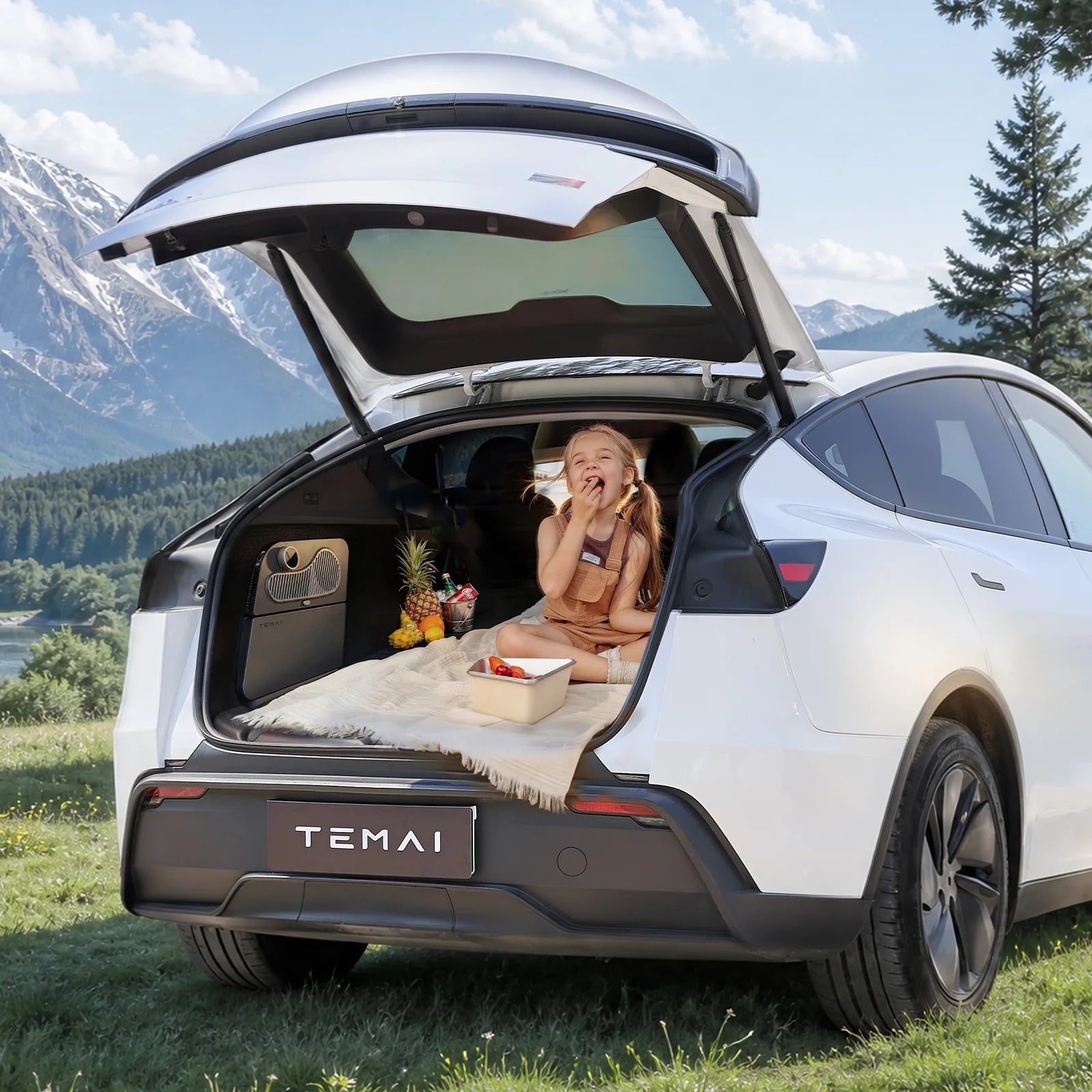 TEMAI GLACIER Y | Rear Trunk Side-Well Fridge for Tesla Model Y