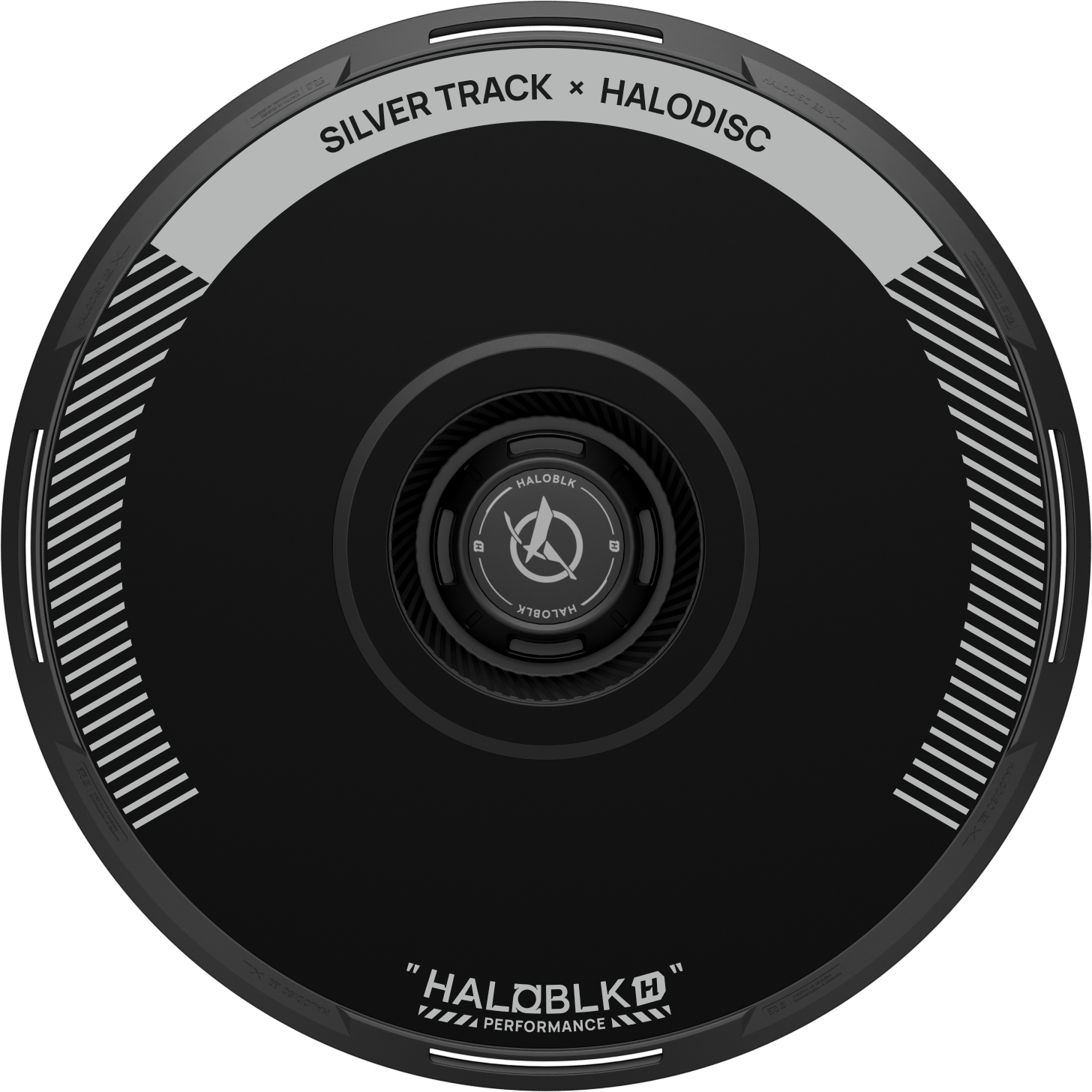 HALODISC 2 - SILVER TRACK Black | Wheel Covers for Tesla