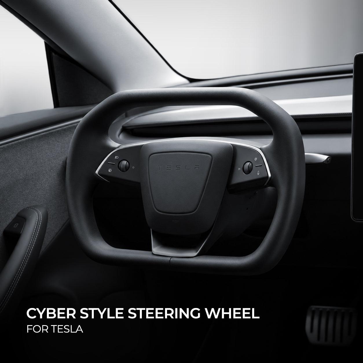 Cyber Style Steering Wheel for Tesla Model Y / YL