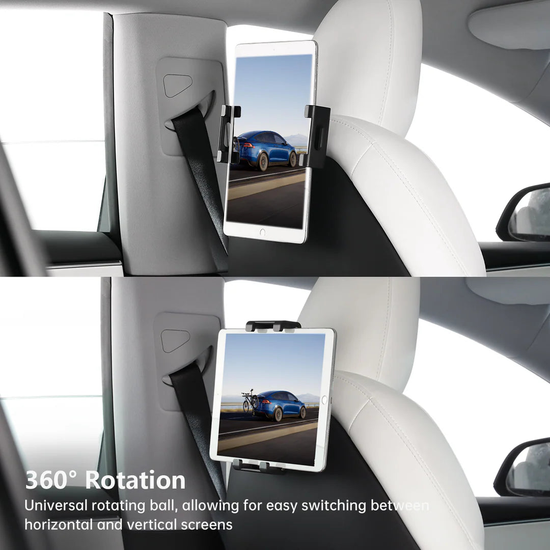 Backseat Headrest Tablet Mount For Tesla