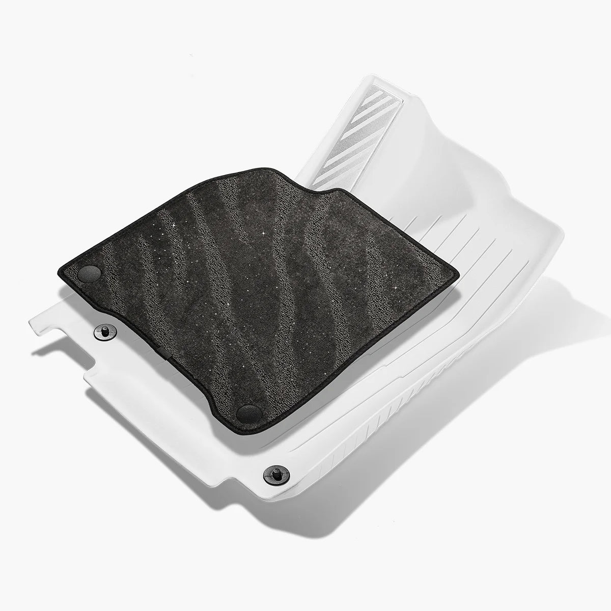 Galaxy Series Dual-Layer All-Weather Floor Liners For Tesla Model Y