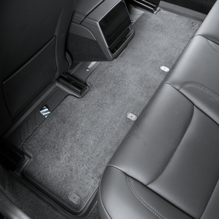 Floor Mats with Nylon Carpet Compatible with Tesla Model 3 Highland | All-Weather Protection - Full Set