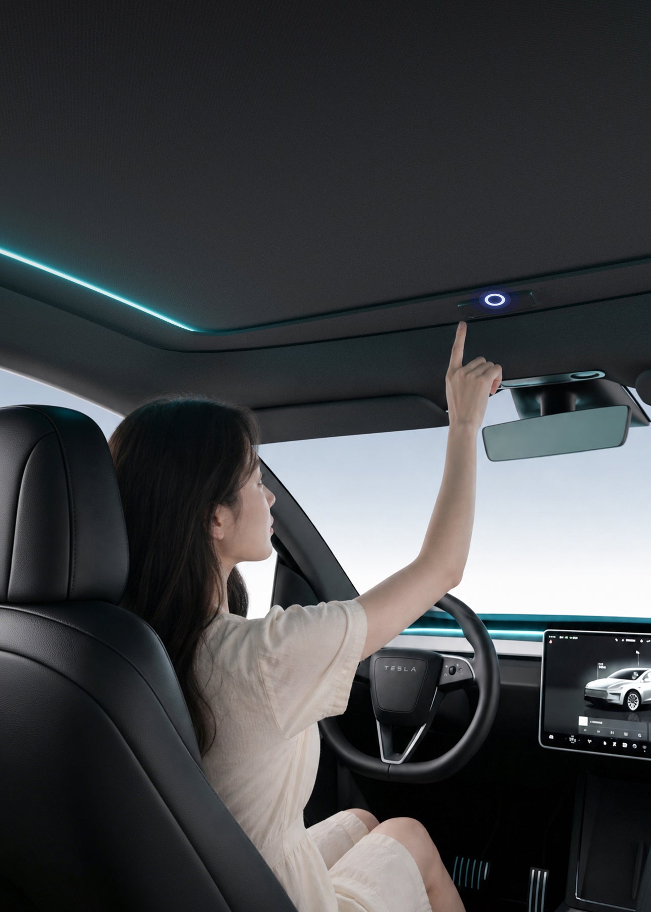Flagship Electric Roof Sunshade for Tesla Model Y / YL