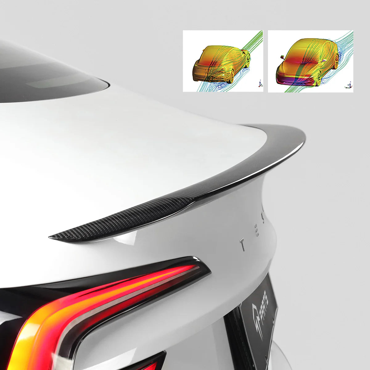 Real Carbon Fiber Performance Spoiler for Model 3 Highland 2024-2026