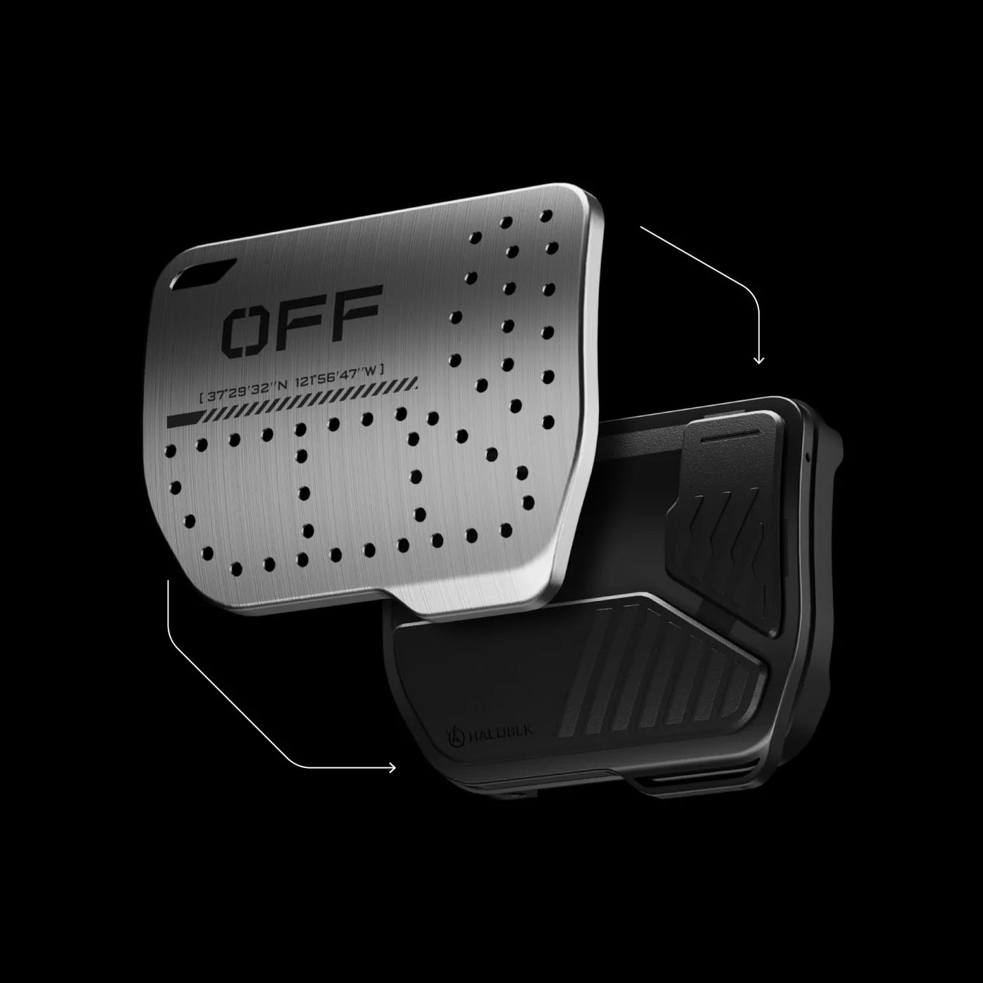 Alloy Pedal Covers for Tesla｜Toy Switch