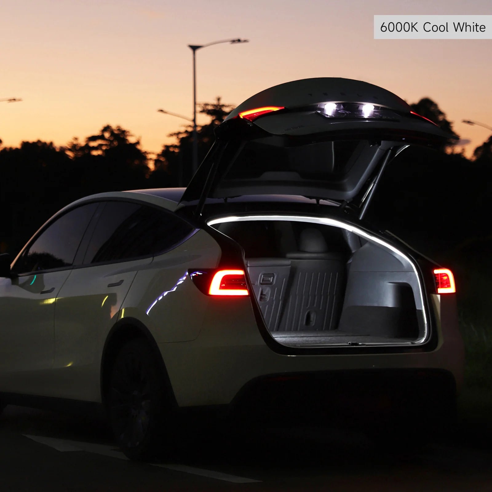 Dual-Mode Trunk LED Strip for Model Y – Warm & Cool White (3000K & 6000K)