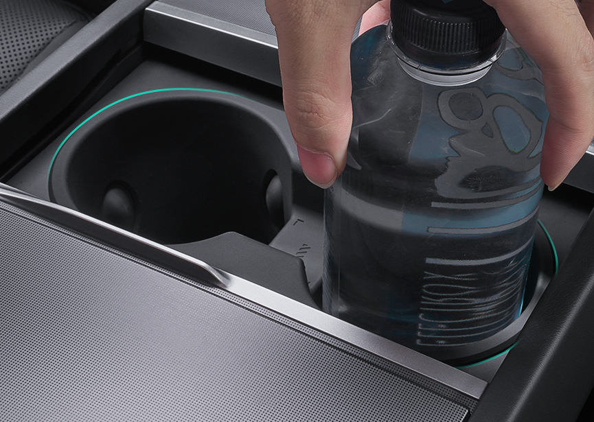 HALOBLK Center Console Cup Holder For Tesla Model 3 / Y / YL