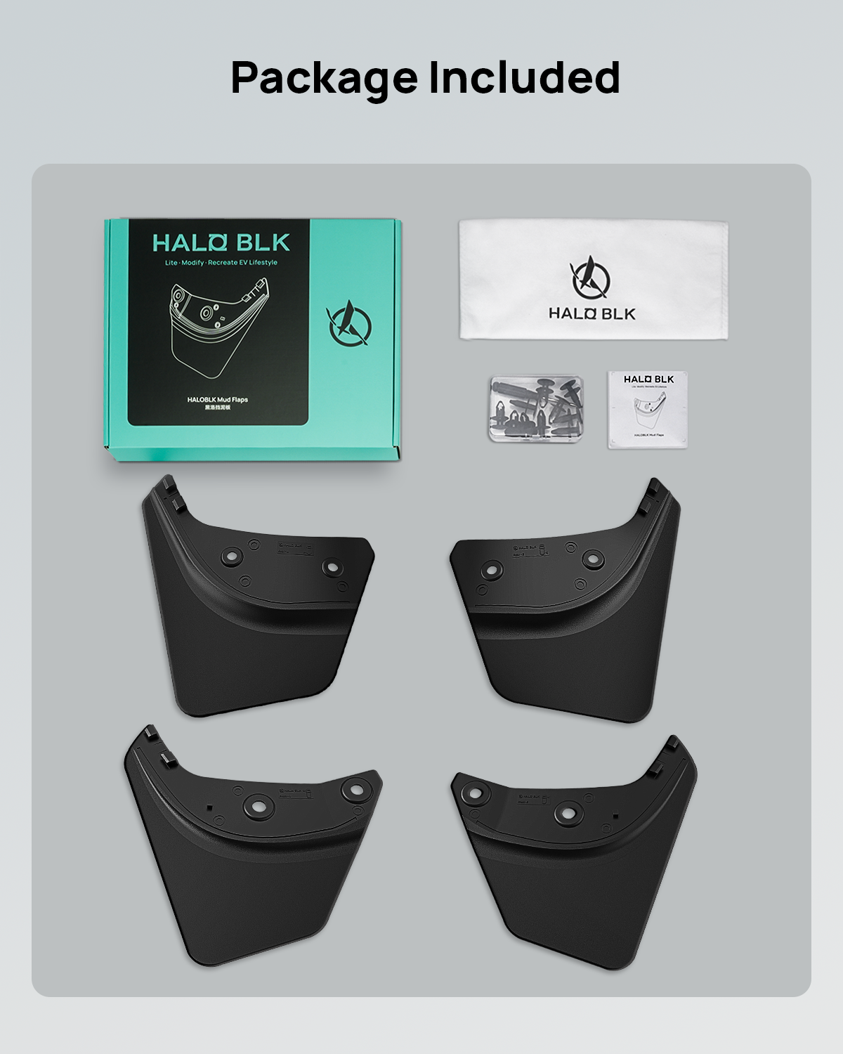 Haloblk Mud Flaps For Tesla Model Y