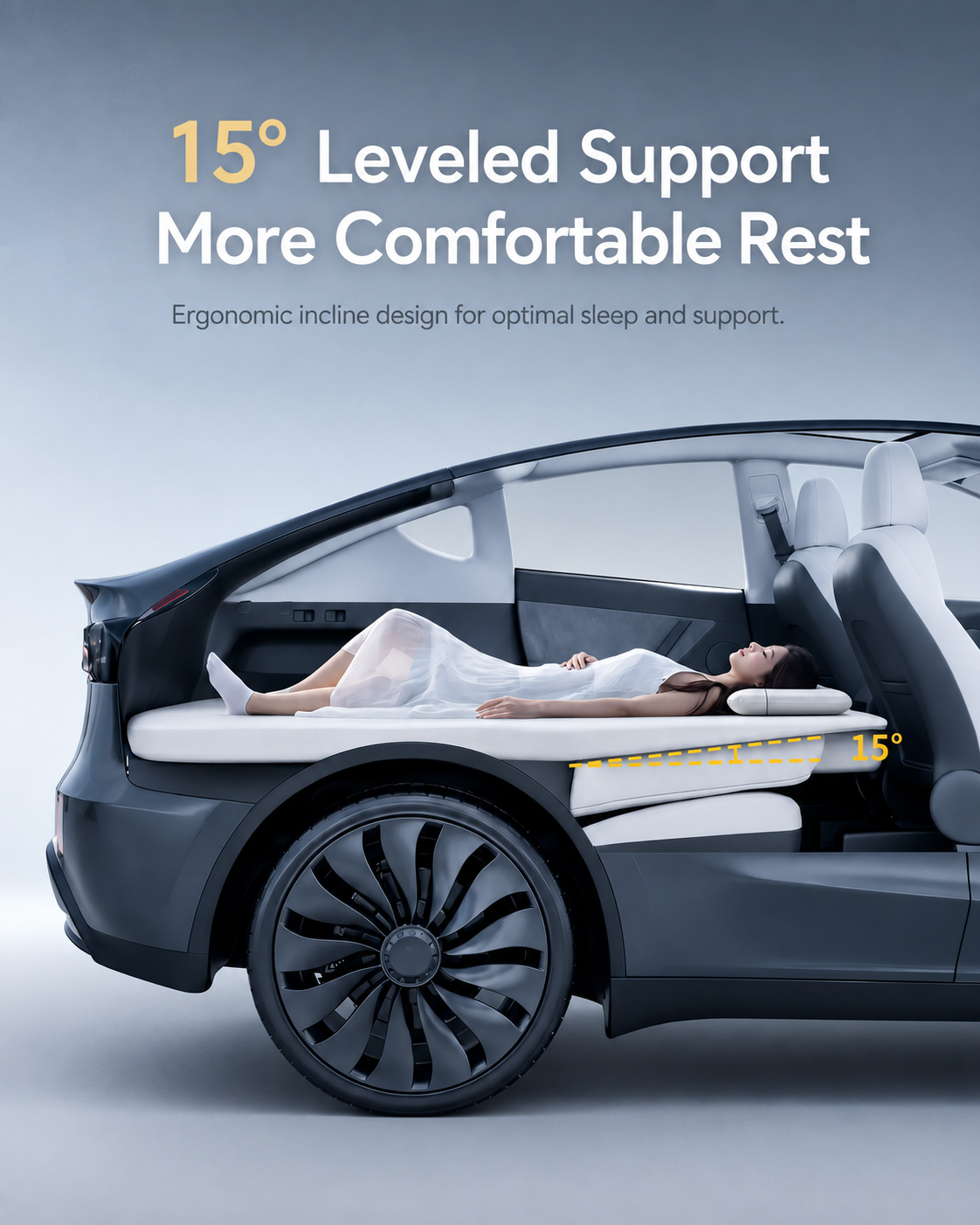 Sleep Pad for Tesla Model Y | Flatter Sleeping Setup