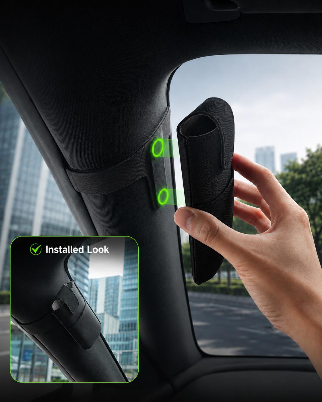 Magnetic A-Pillar Eyeglass Case for Tesla Model 3 / Y / YL