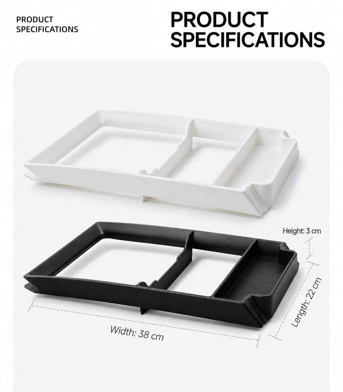Center Console Tray 2.0 for Tesla Model 3 / Y / YL