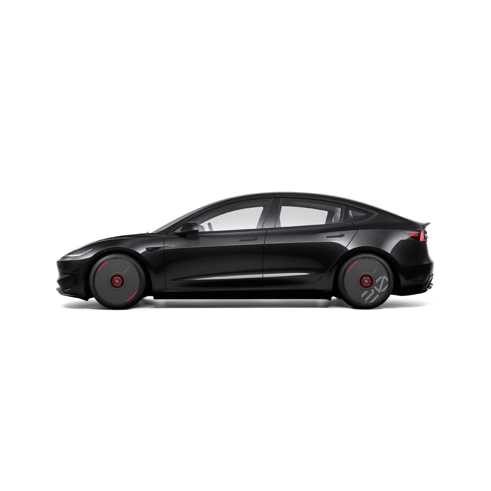 HALODISC 2 - Custom Numbers - Black | Wheel Covers for Tesla