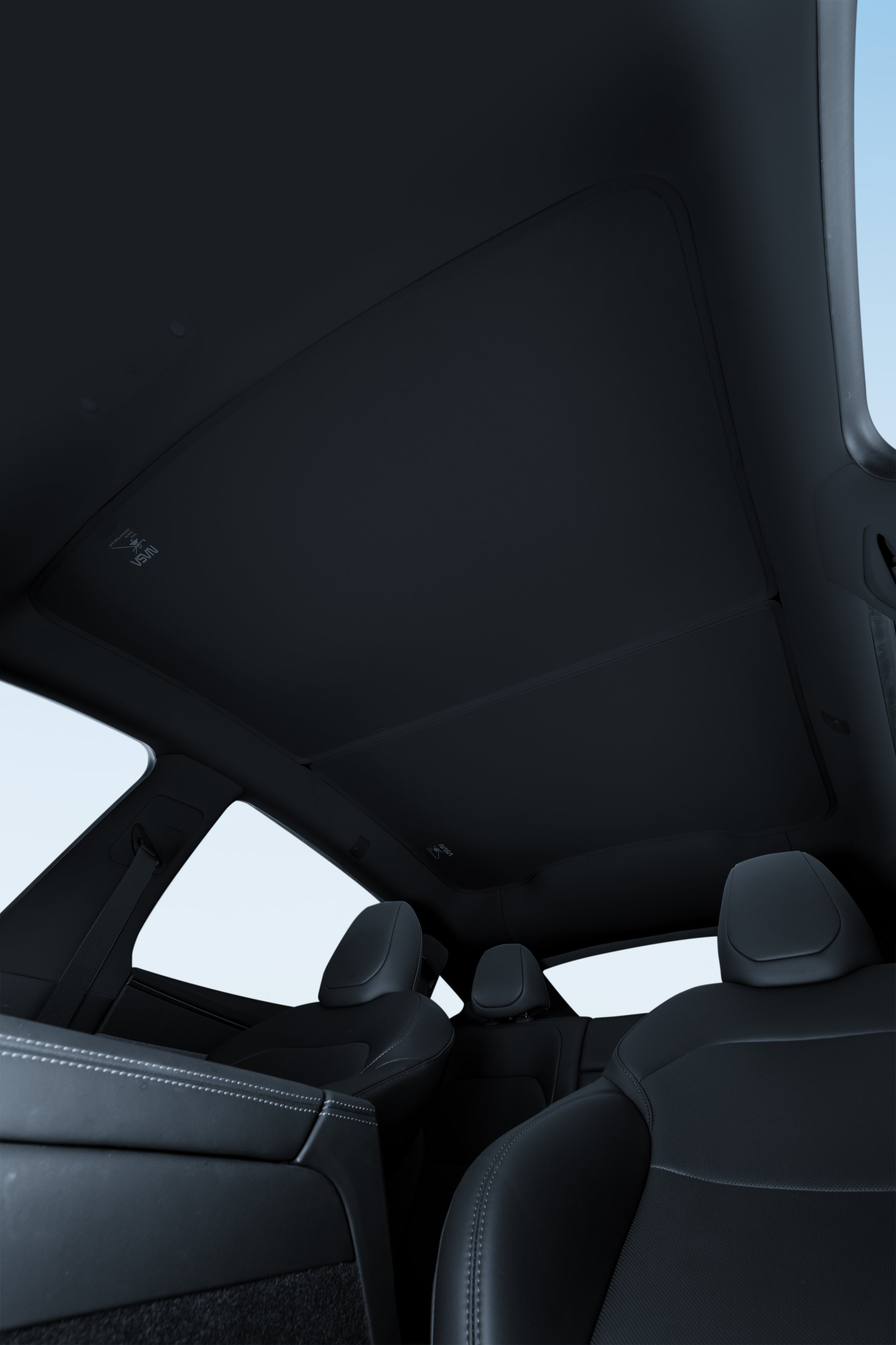 Haloblk Roof Sunshade for Tesla Model 3 / Y / YL (Magnetic Clip-On Des