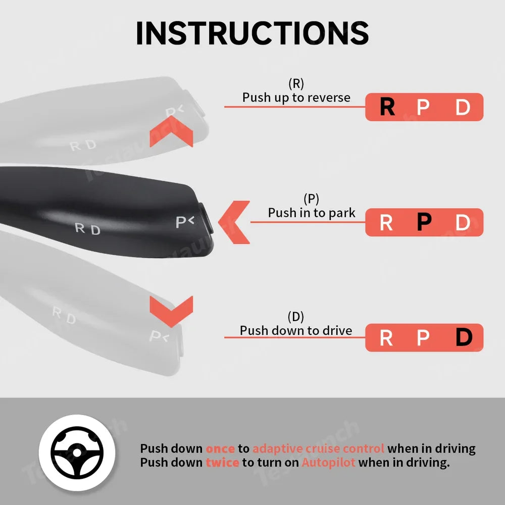 Gear Shift Stalk Kit for Tesla Model Y / 3
