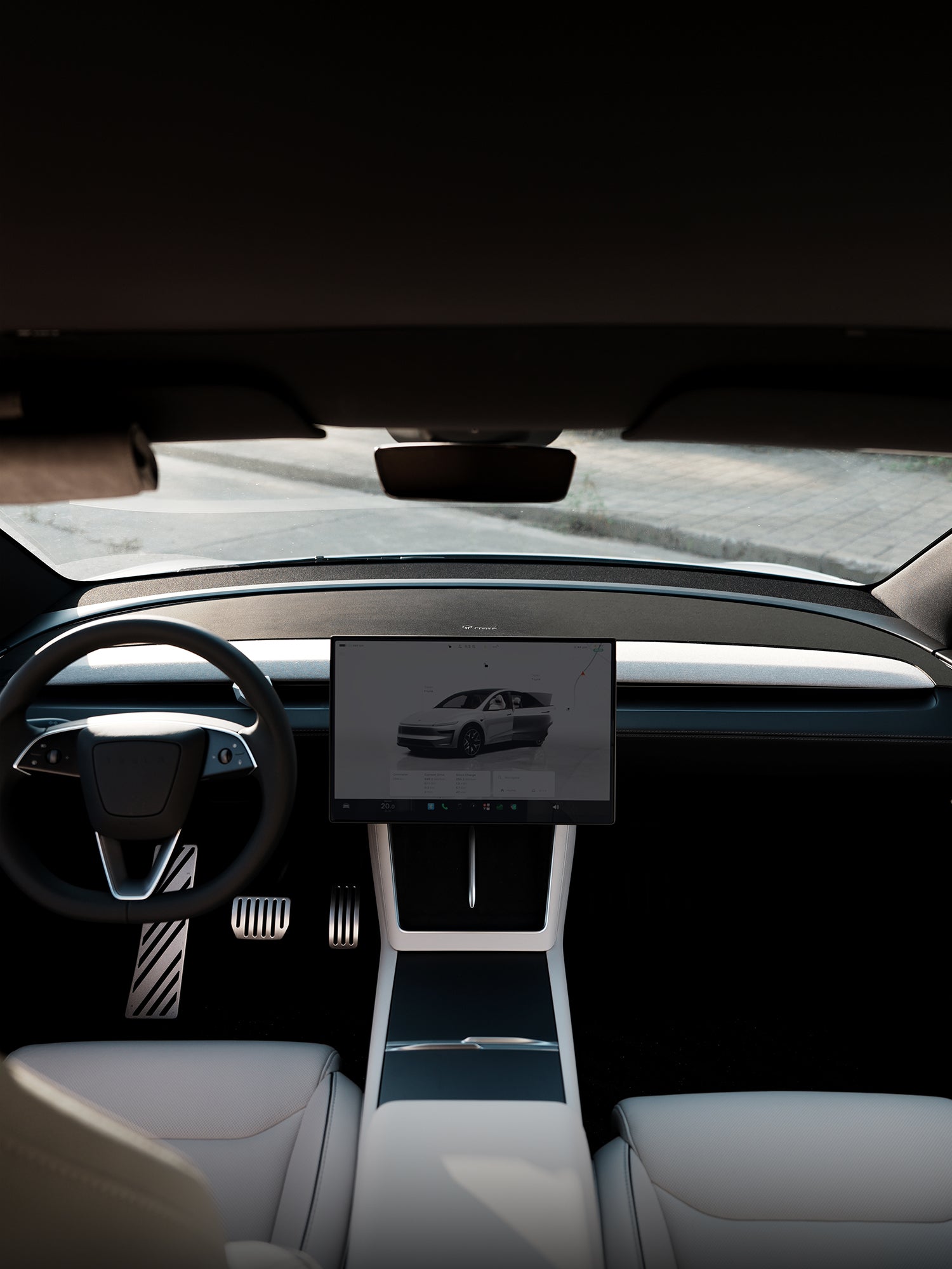 Tesla Dashboard Anti Glare Cover