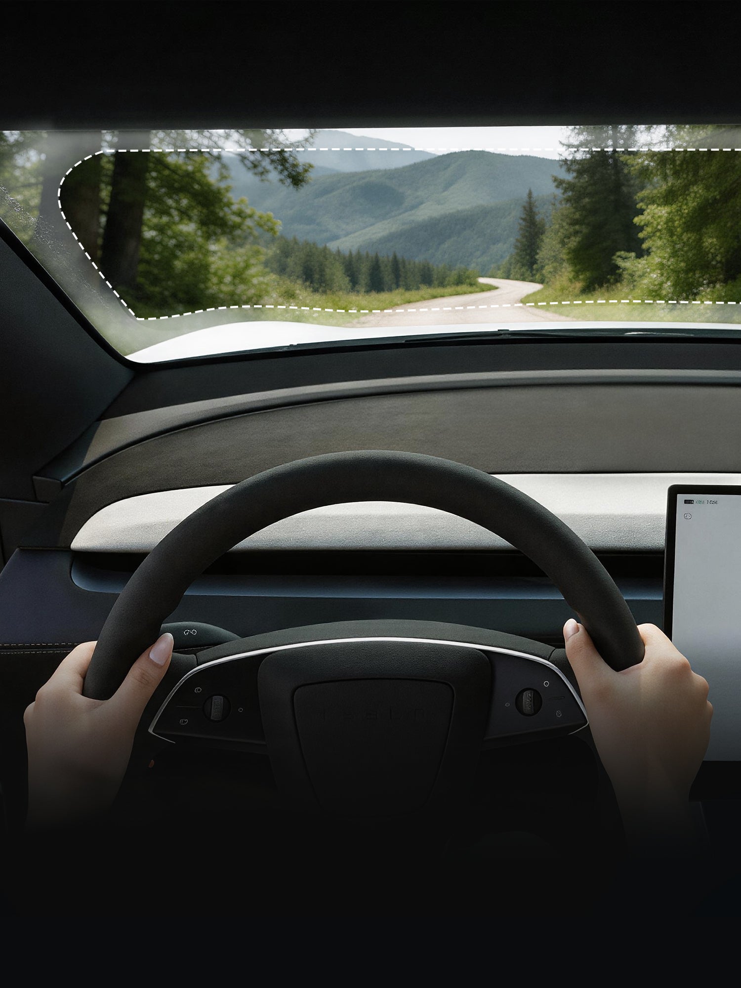Tesla Dashboard Anti Glare Cover
