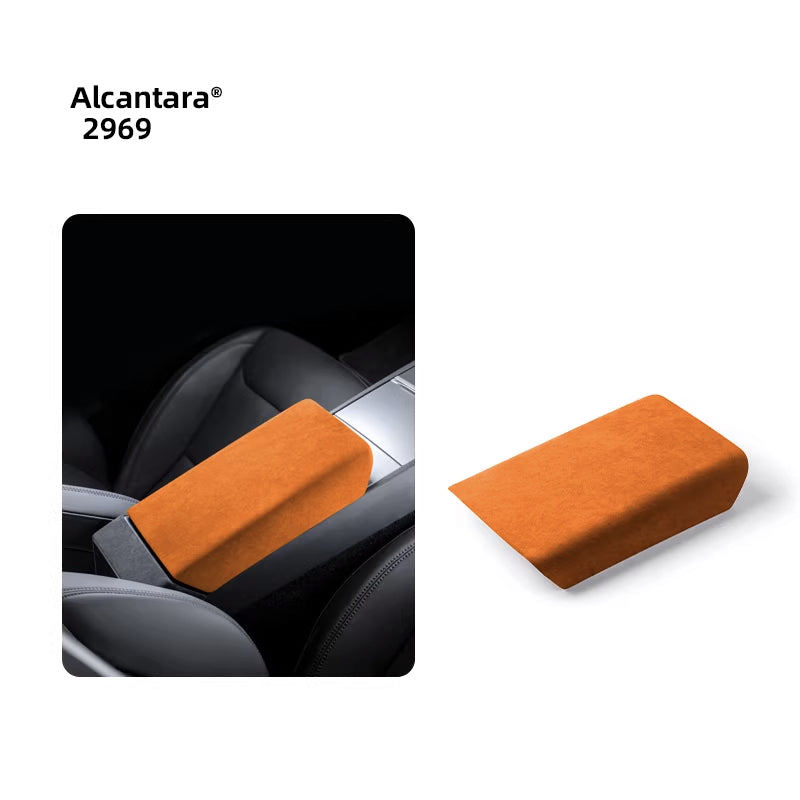 Alcantara® Center Console Armrest Cover for Tesla Model Y/ 3