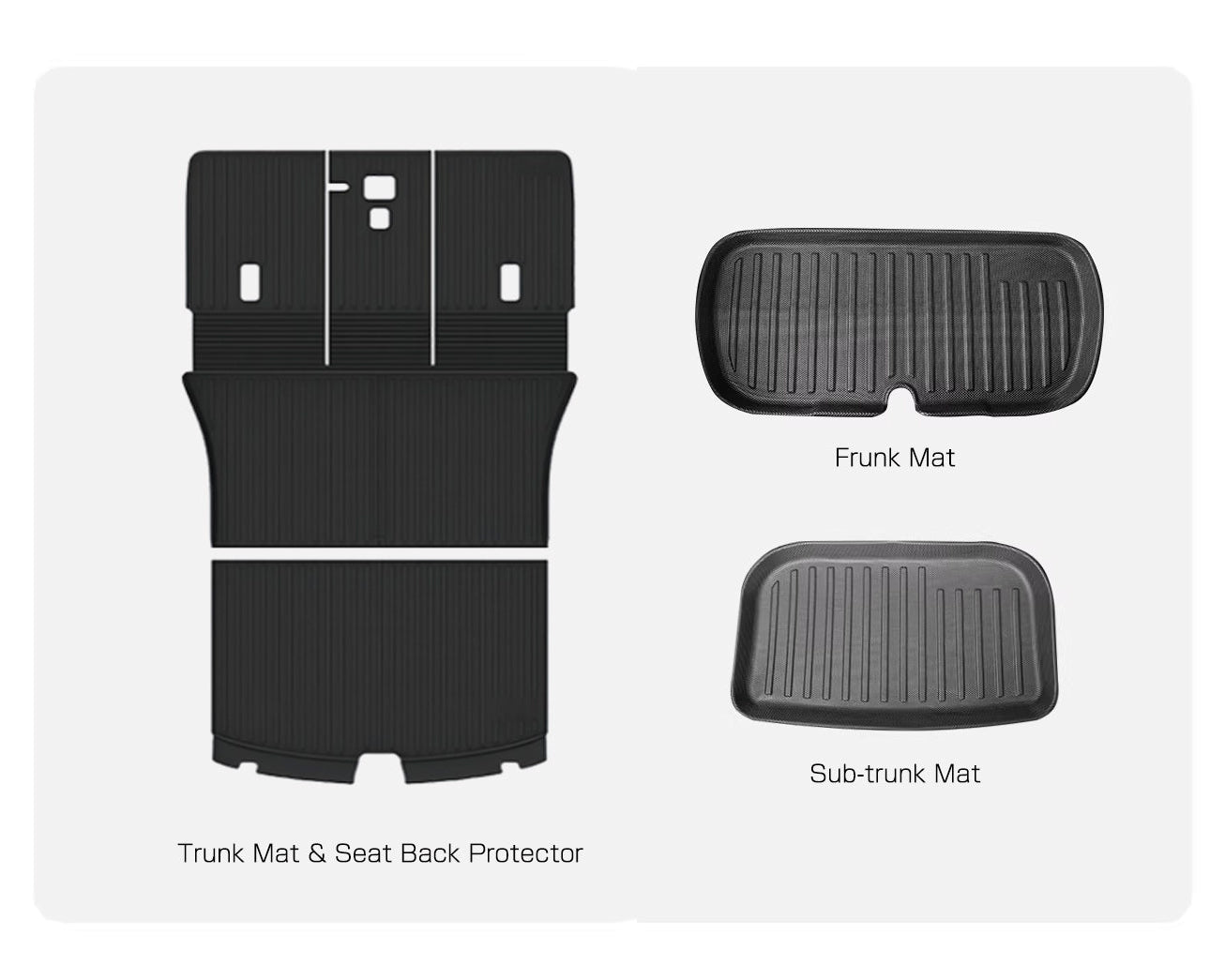 All-in-One Full Coverage Trunk Mat & Seat Back Protector Set for Tesla Model Y