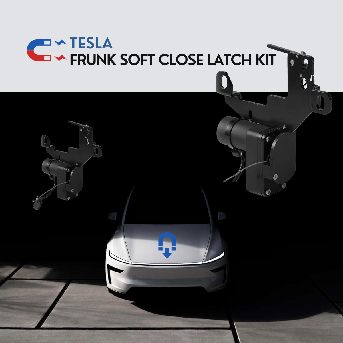 Frunk Soft Close Latch Kit – Automatic Soft Close Mechanism for Tesla Model 3 / Y / YL