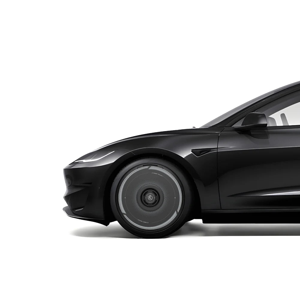 HALODISC 2 - CyberTrack Black | Wheel Covers for Tesla