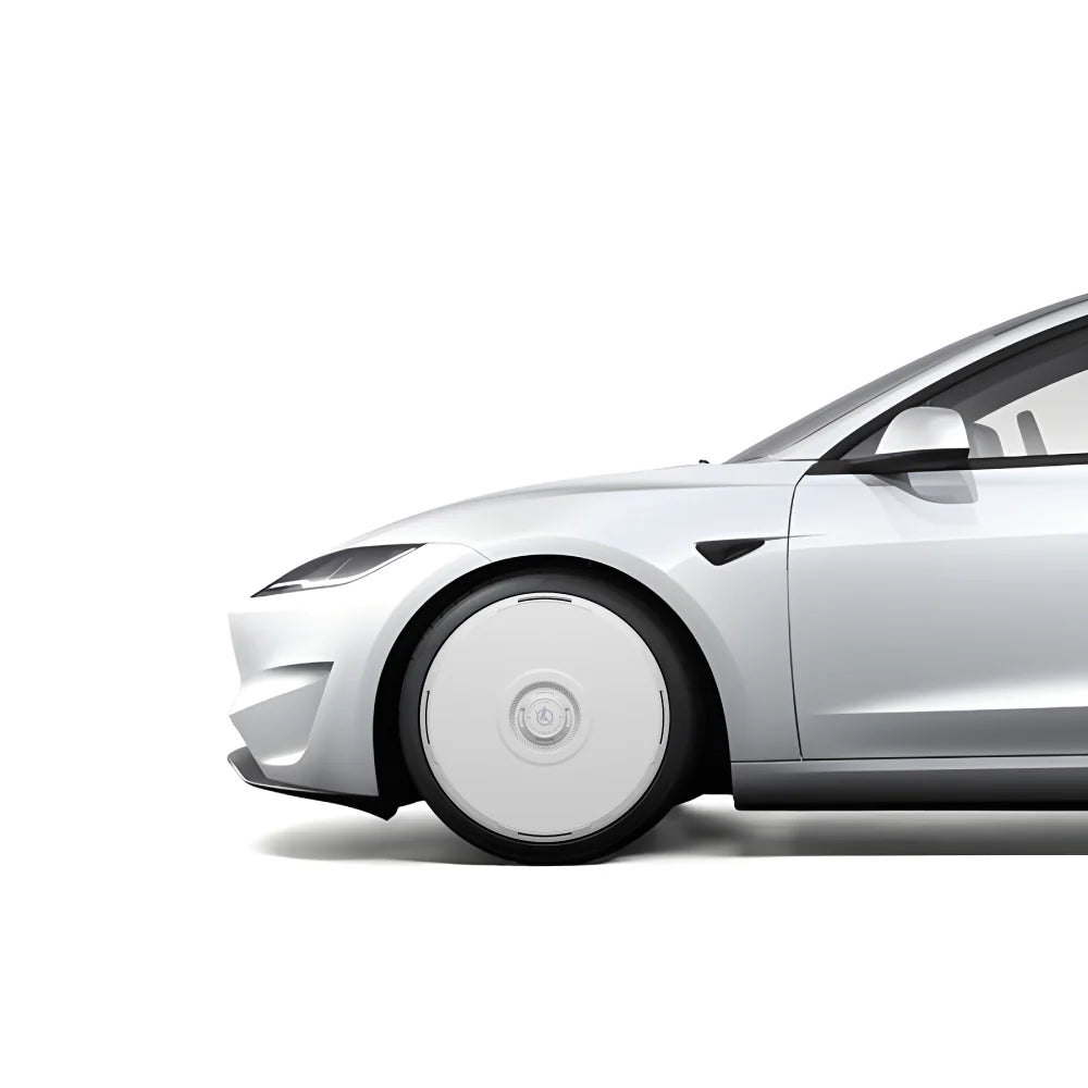 HALODISC 2 - RTP White | Wheel Covers for Tesla