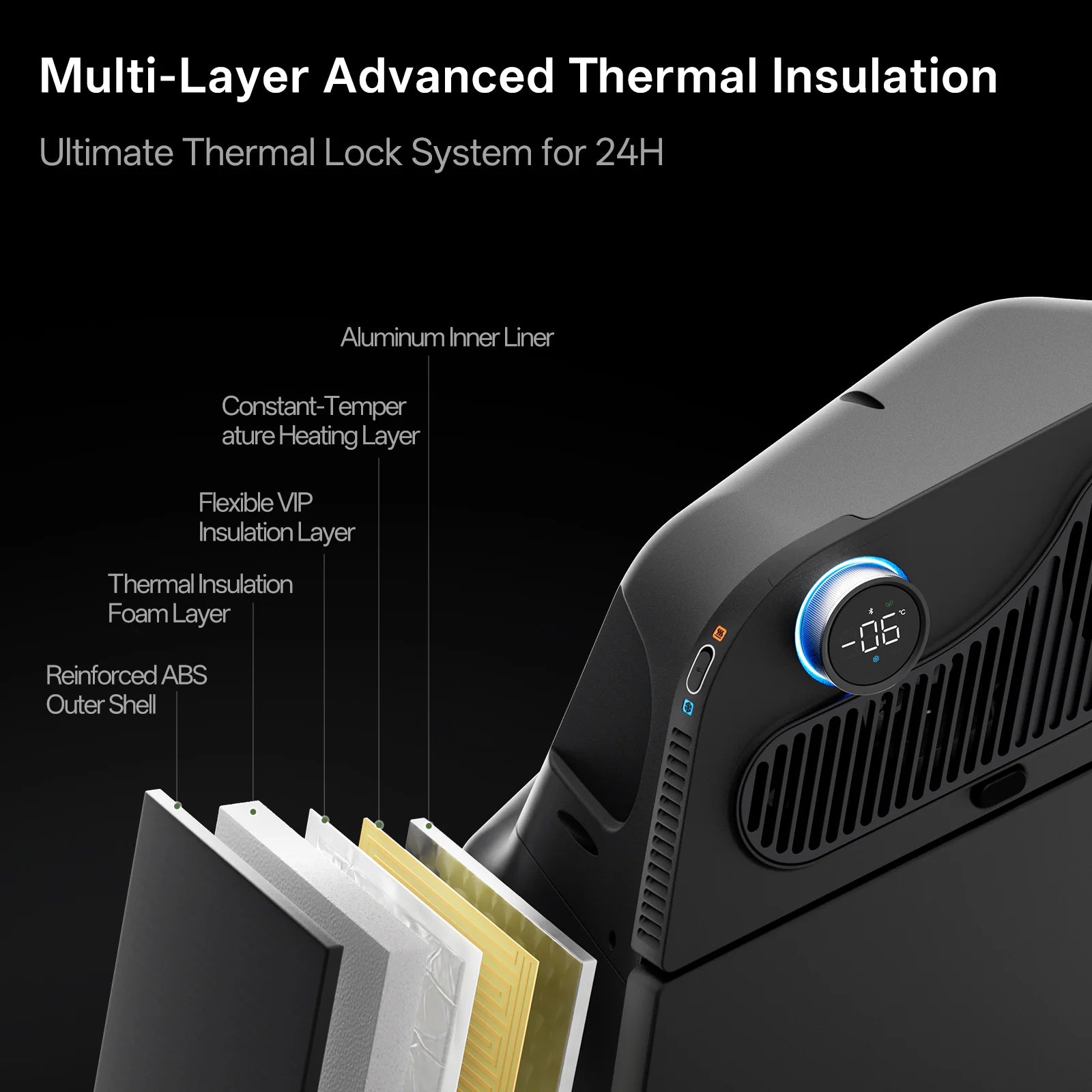 TEMAI GLACIER Y | Rear Trunk Side-Well Fridge for Tesla Model Y