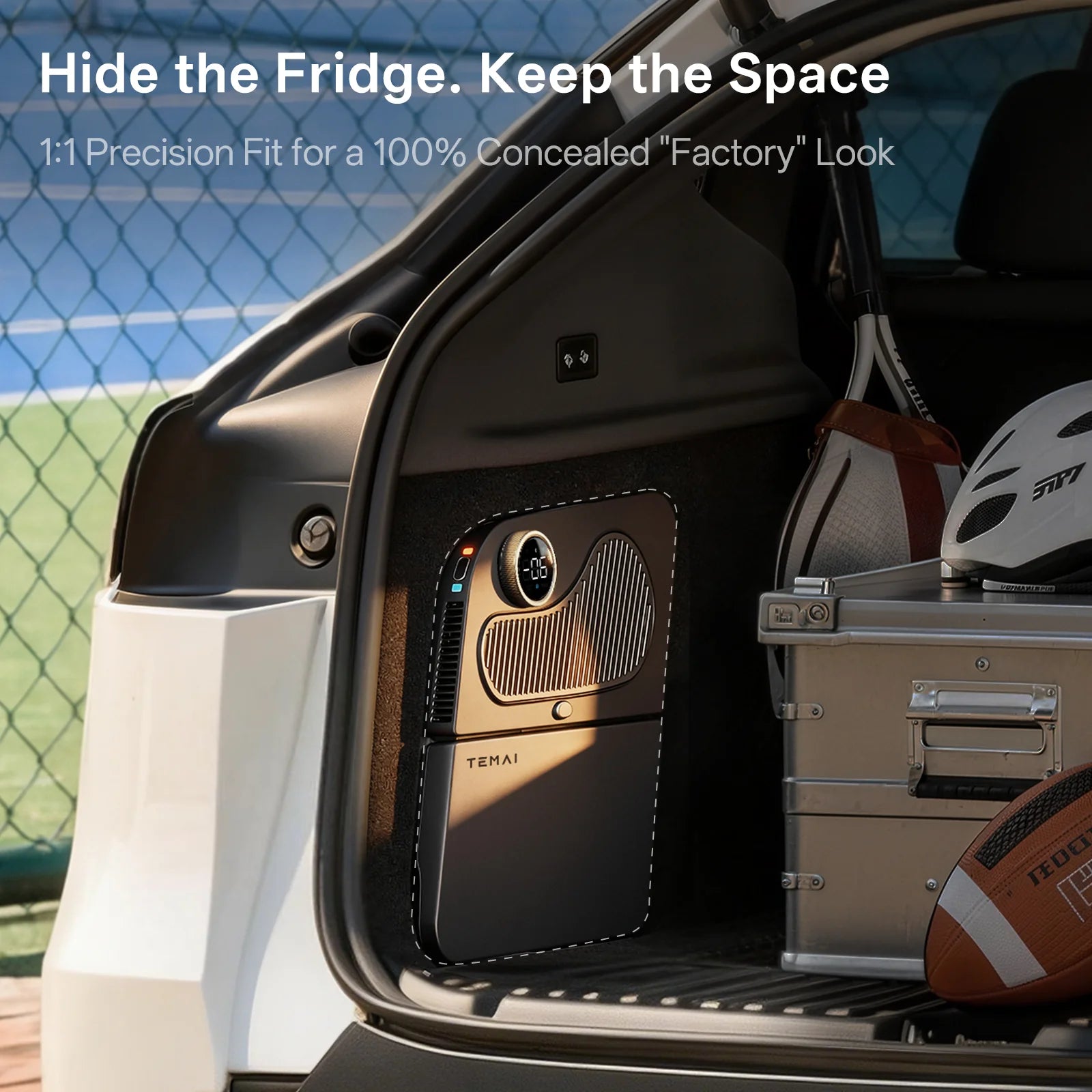 TEMAI GLACIER Y | Rear Trunk Side-Well Fridge for Tesla Model Y