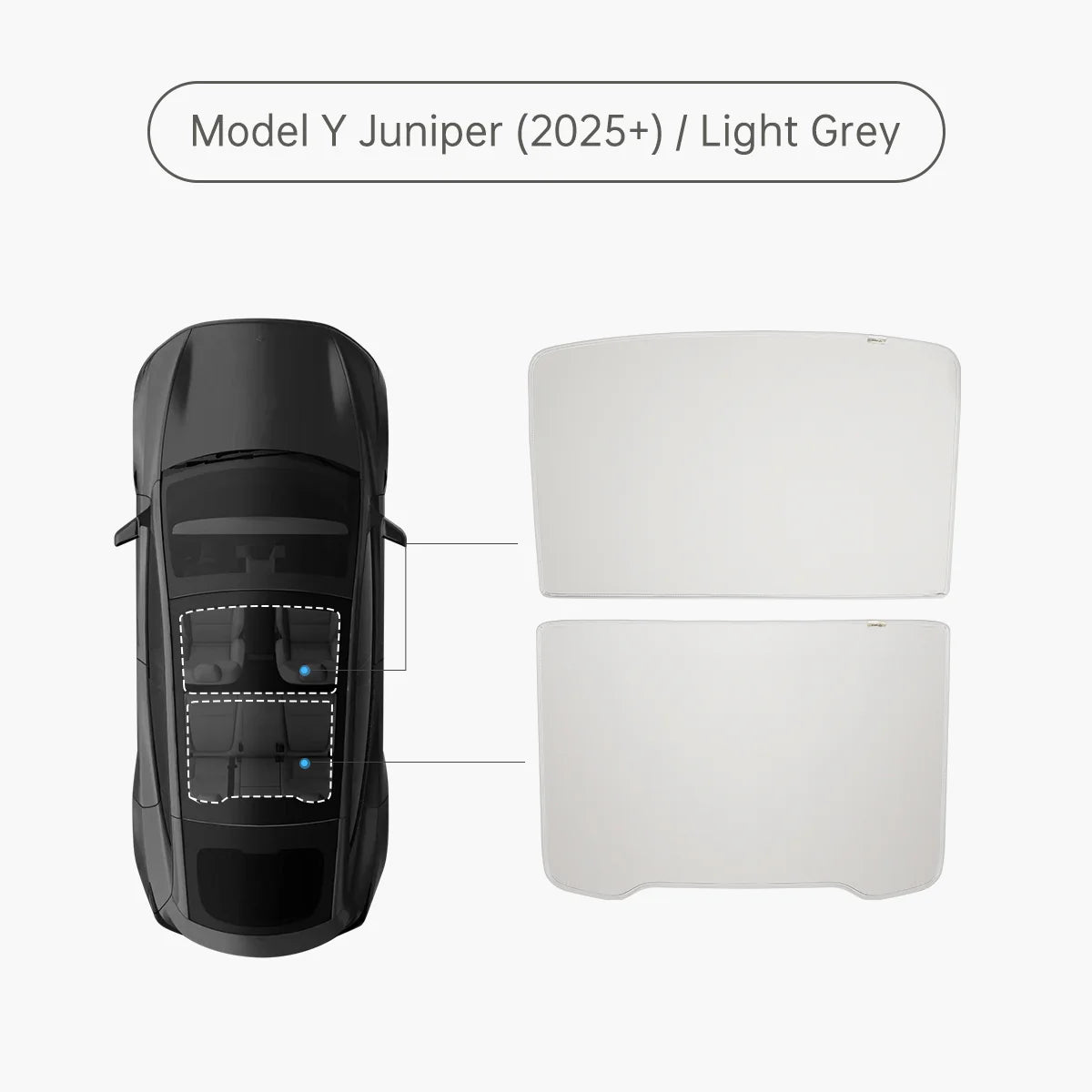 Glacier Glass Roof Sunshade for Tesla Model Y