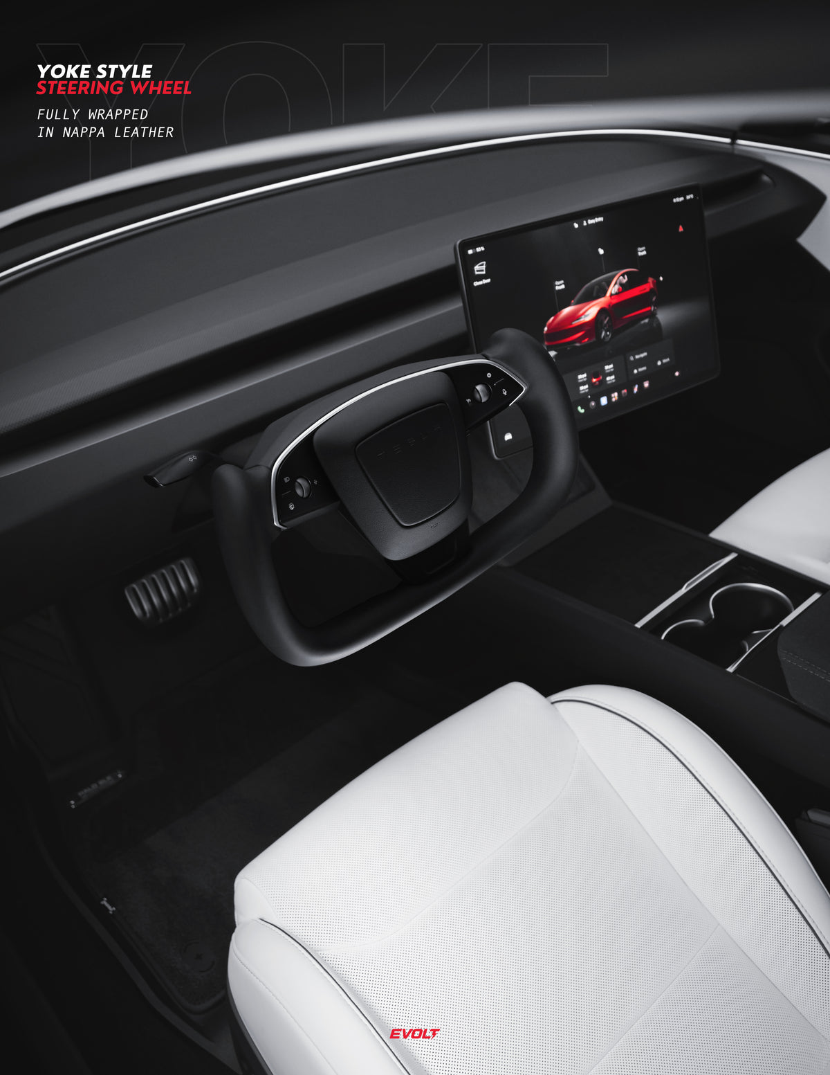 2026 Upgraded｜Yoke Style Steering Wheel for Tesla Model 3 / Y / YL