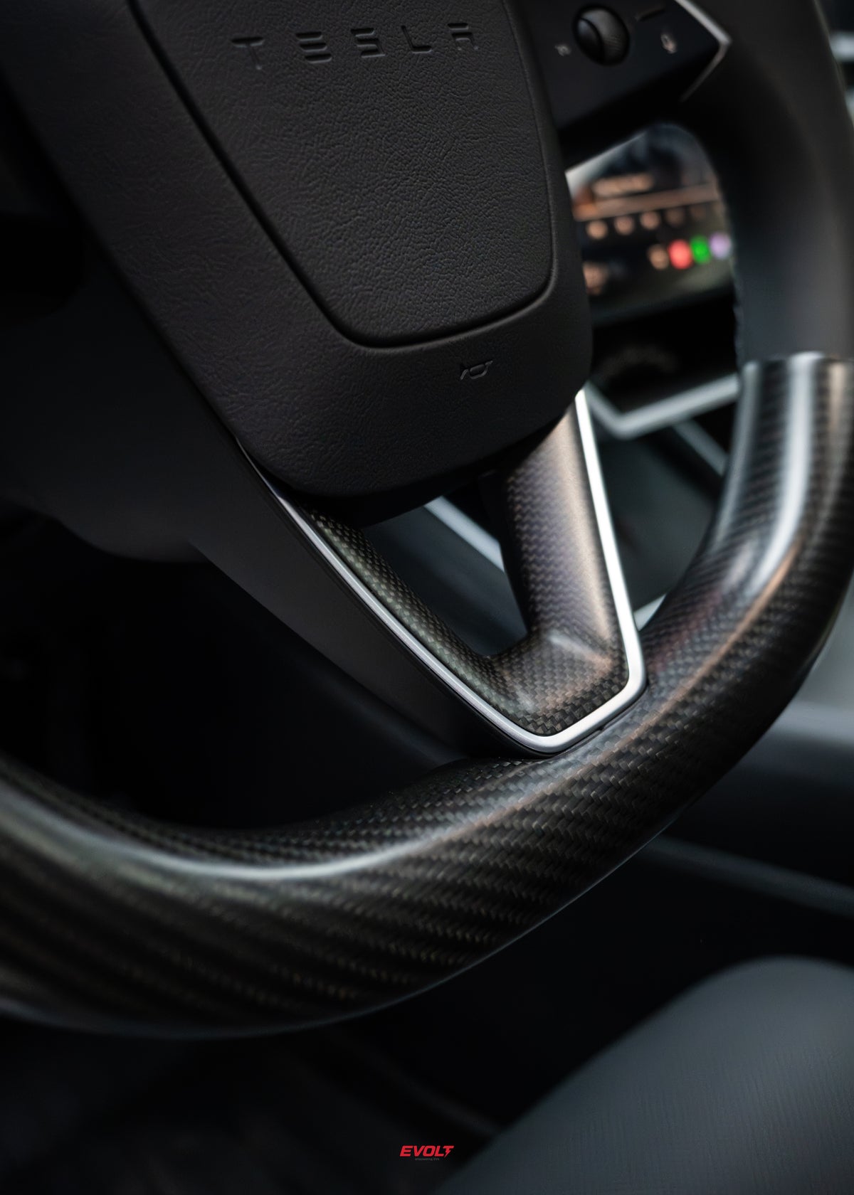 Carbon Fiber Steering Wheel Cover for Model 3 / Y / YL