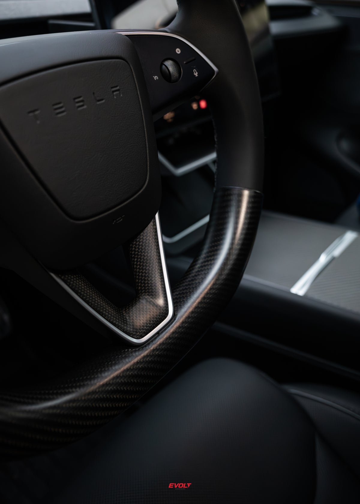 Carbon Fiber Steering Wheel Cover (Set of Two) for Model 3 / Y / YL